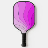 Roze Retro golven op maat Pickleball Paddle (Achterkant)