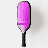 Roze Retro golven op maat Pickleball Paddle (Links)