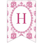 Roze Retro Hart Coquette Cherry Cake Vlaggetjes (Tweede vlag)