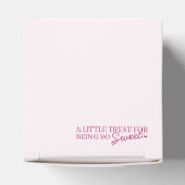 Roze Retro Hart Coquette Kersencake Galentine Bedankdoosjes (Bovenkant)