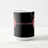 Roze Retro Hart Moeder Moeder Mama Magische Mok (Midden)