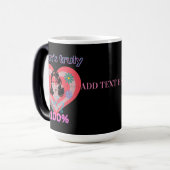 Roze Retro Hart Moeder Moeder Mama Magische Mok (Voorkant links)