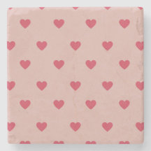 Roze Retro Hart Y2K Patroon Met Roze Achtergrond
