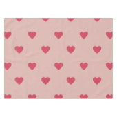 Roze Retro Heart Y2K-patroon met roze achtergrond Tafelkleed (Voorkant (Horizontaal))