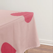 Roze Retro Heart Y2K-patroon met roze achtergrond Tafelkleed (Voorbeeld)