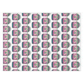 Roze Retro Hippie Vans Tafelkleed (Voorkant (Horizontaal))