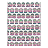 Roze Retro Hippie Vans Tafelkleed (Voorkant)