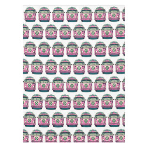 Roze Retro Hippie Vans Tafelkleed