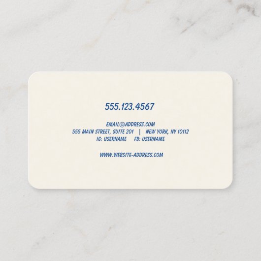 Roze retro House Cleanum Vacuum Visitekaartje (Achterkant)