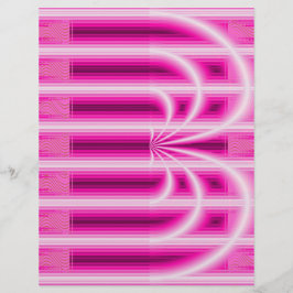 Roze Retro Kathedraal Scrapbook Papier 2-zijdige P