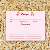 Roze Retro Kersen | Vrijgezellenfeest Recept Kaart