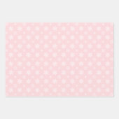 Roze Retro  Kerstman Inpakpapier Vel (Voorkant)