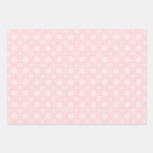 Roze Retro Kerstman Inpakpapier Vel (Voorkant)