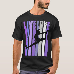 Roze retro Love Dance Birthday Retro Uniqu T-shirt