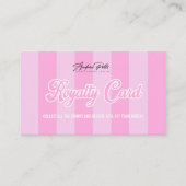 Roze Retro Loyalty Kaart (Voorkant)