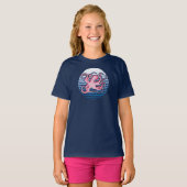 Roze retro Octopus T-Shirt (Voorkant volledig)