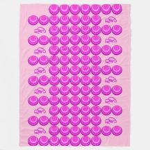 Roze retro patroon in trendy stijl met monogram