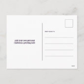 Roze Retro Prettig Kerstmis Billboard Wenskaart Feestdagenkaart (Achterkant)