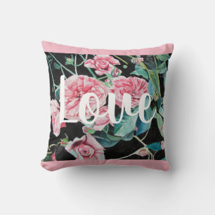 Roze Retro Roos Rozen Liefde Decor Kussen