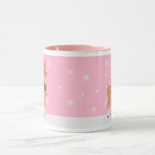 Roze Retro Rudolph Mok (Midden)