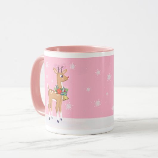 Roze Retro Rudolph Mok (Voorkant links)