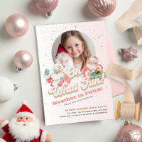 Roze Retro Santa Claus - Oh wat leuk, foto