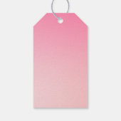 Roze Retro Santa Claus Vrolijk Kerstfeest Cadeaulabel (Achterkant)