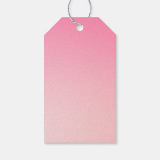 Roze Retro Santa Claus Vrolijk Kerstfeest Cadeaulabel (Achterkant)