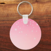 Roze Retro Santa Claus  Vrolijk Kerstfeest Sleutelhanger (Achterkant)