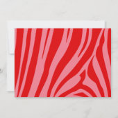 Roze Retro  script Baby shower Bedankkaart (Achterkant)