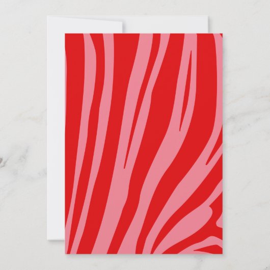 Roze Retro  script Baby shower Kaart (Achterkant)