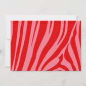 Roze Retro  script Baby shower per post Kaart (Achterkant)