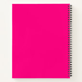 Roze Retro Script Inspirerend spiraal Notitieboek (Achterkant)