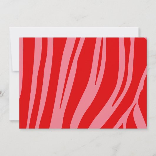 Roze Retro  script Virtuele douche Kaart (Achterkant)