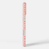 Roze retro sneeuwvlokken en hartjes patroon Case-Mate iPhone case (Achterkant / Rechts)