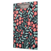 Roze retro stijl bloeiende bloemen in Scandinavisc Klembord (Links)