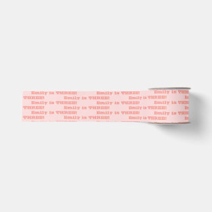 Roze Retro stijl Gepersonaliseerde Verjaardag Deco Grosgrain Lint