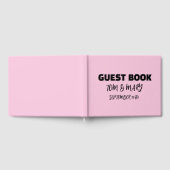 ROZE RETRO STIJLVOLLE BRUILOFT Gastenboek (Volledig)