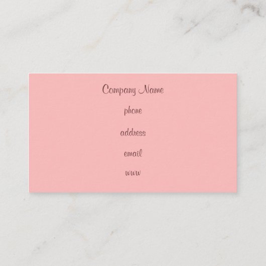 Roze Retro Stippen Visitekaartje (Achterkant)