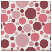 Roze Retro Stippenpatroon Stof (Close Up)