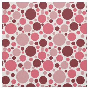 Roze Retro Stippenpatroon Stof