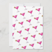 Roze Retro Telefoon Bel de Meisjes Bachelorette Pa Kaart (Achterkant)