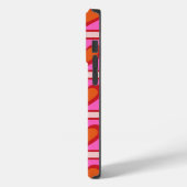 Roze Retro Vintage Geruite Hart Y2K Patroon  Case-Mate iPhone Case (Achterkant / Links)