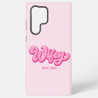 Roze Retro Vrouw Gevestigd Jaar Bruid Verloofde