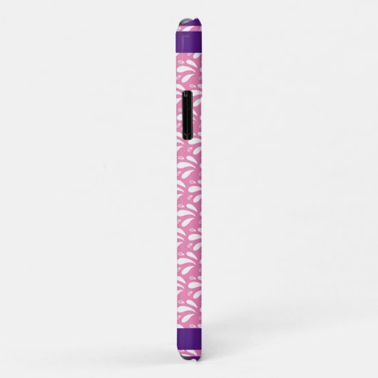 Roze Retro Water Patroon Otter Kano Aangepaste Naa Case-Mate iPhone Case (Achterkant/rechts)