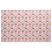 Roze reuen en donuts roze stof (Fat Quarter)