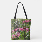 Roze reuzenappel Echinacea Coneflower Tote Bag (Achterkant)