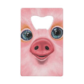 Roze reuzenflesopening creditkaart flessenopener (Voorkant)