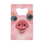 Roze reuzenflesopening creditkaart flessenopener (Achterkant)