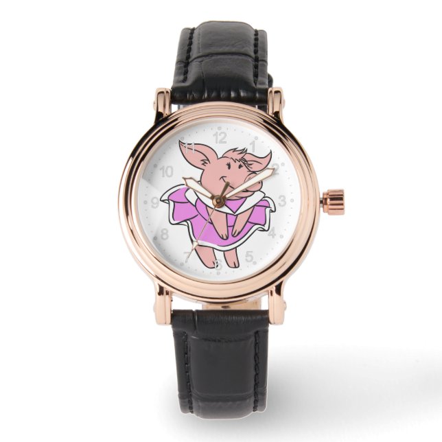 Roze reuzenmoer | achtergrondkleur kiezen horloge (Voorkant)